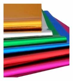 PAPEL LAMINADO CORES SORTIDAS
