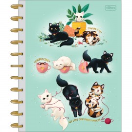 CADERNO UNIVERSITRIO TILIDISCO PUFFERCT CATS 10M - TILIBRA	