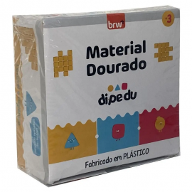 MATERIAL DOURADO DE PLSTICO 62 PEAS - BRW